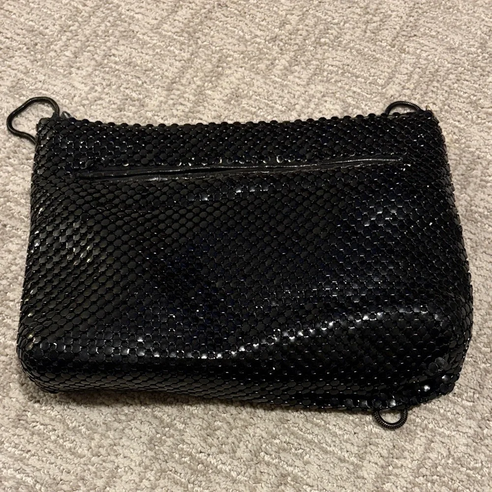 Vintage Elegant Black Mesh Evening Bag - Picture 2 of 4